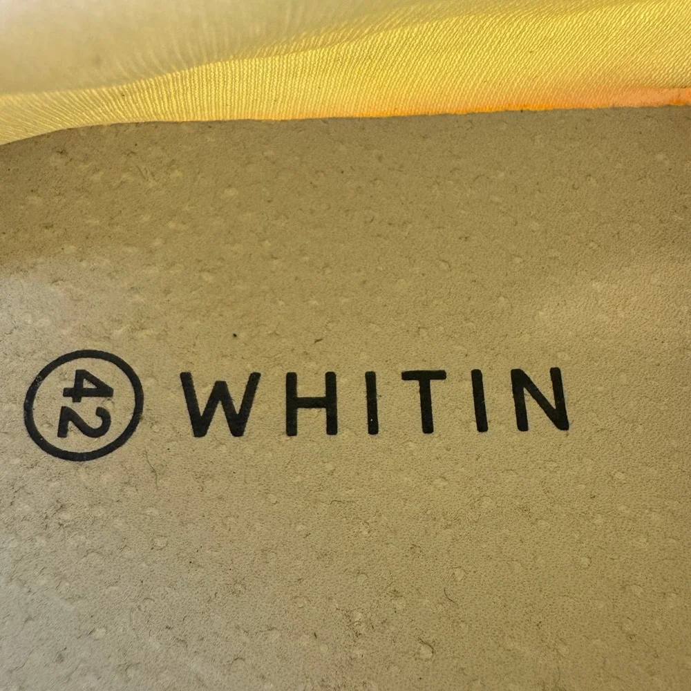 WHITIN Men's Minimalist Barefoot Shoes White Gum Sole Lace Up Casual 9